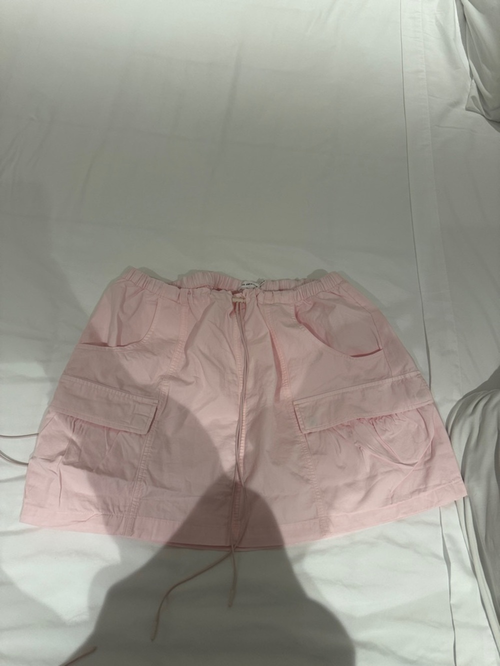 Good American Twill Parachute Mini Skirt